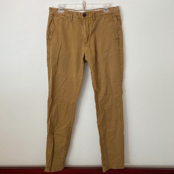 slim fit khaki pants h&m